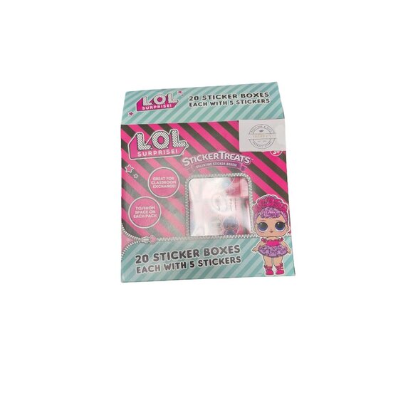 LOL Surprise Stickertreats 20 Sticker Boxes With 5 Stickers Each - Picture 1 of 4